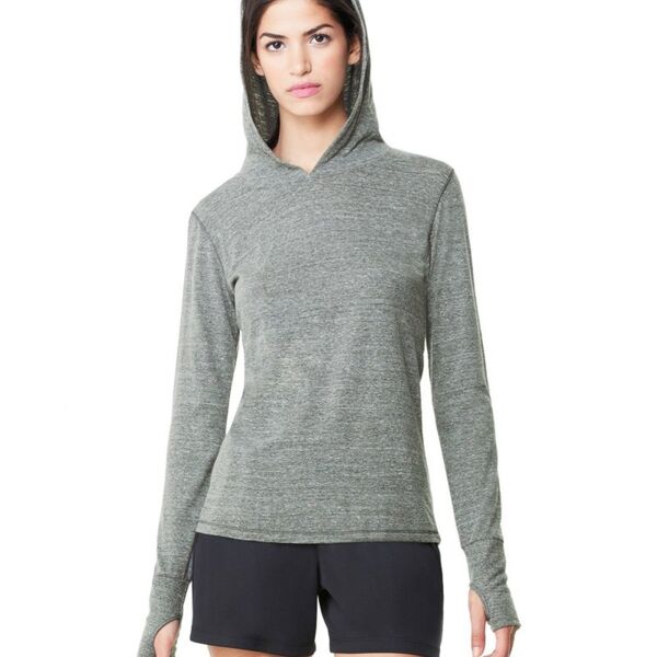 Women's Triblend Long Sleeve Hooded Pullover Thumbnail