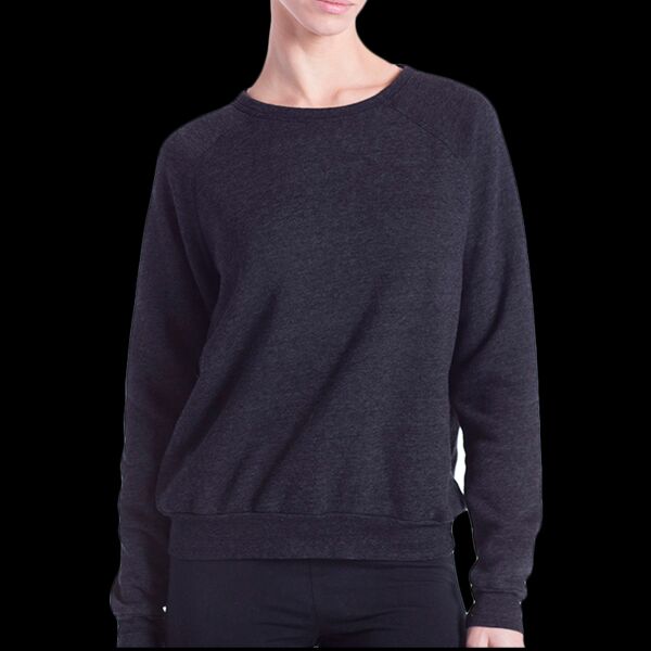 Ladies' USA Made Raglan Triblend Crewneck Sweatshirt Thumbnail