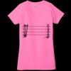 Ladies' Jersey Short-Sleeve Deep V-Neck T-Shirt Thumbnail